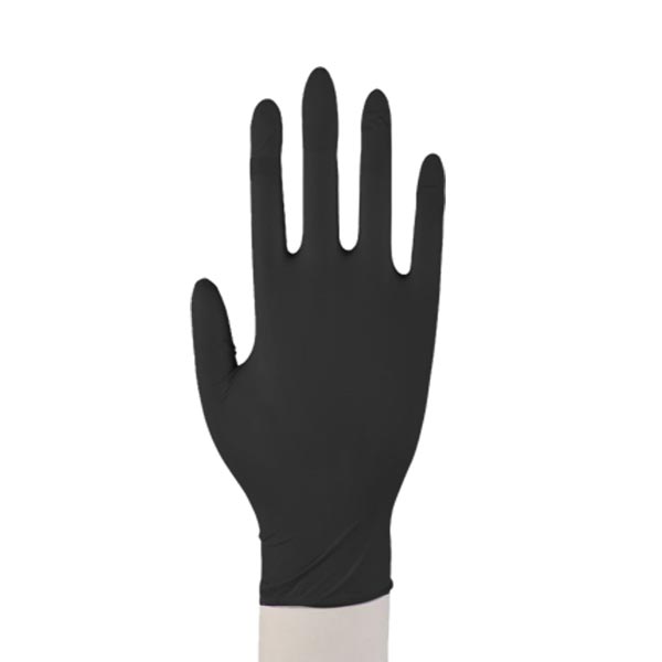 Rękawiczki nitrylowe - czarne - 100 szt.