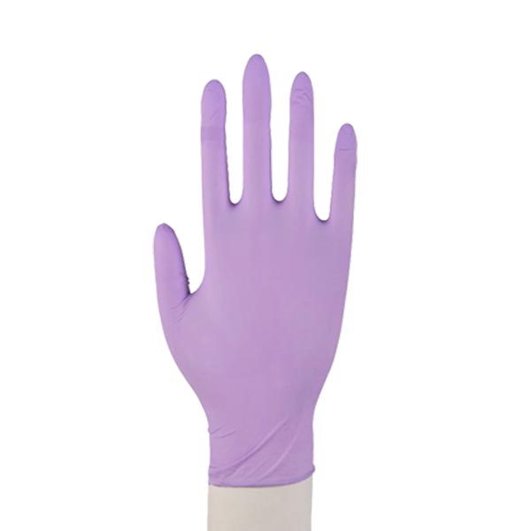 Rękawiczki nitrylowe - wrzosowe - 100 szt.